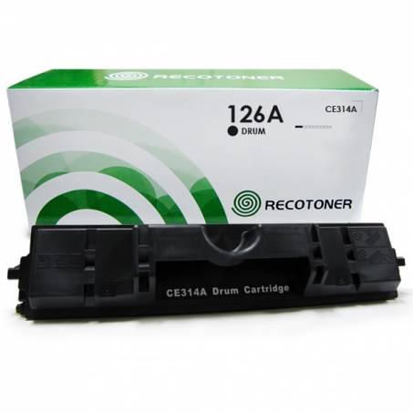 Drum HP 126A (CE314A) - Recotoner-impresora-fotocopiadora-hp-LaserjetColor-CP1020-CP1025NW-MFP-M175-MFP-M275-1025