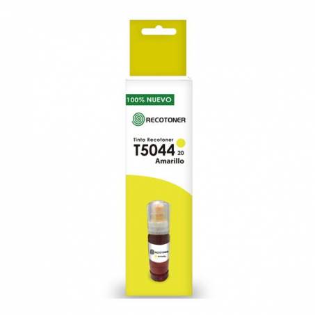 Tinta Botella Epson T504 Amarillo - Recotoner.cl