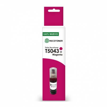 Tinta Botella Epson T504 Magenta - Recotoner.cl