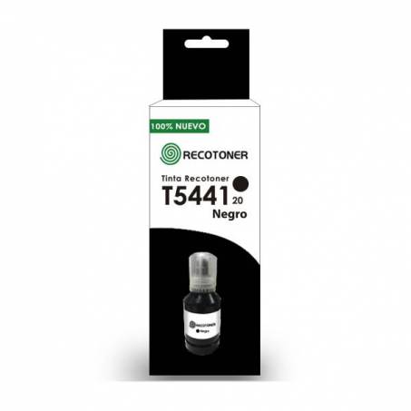Tinta Botella Epson T544 Negro - Recotoner.cl
